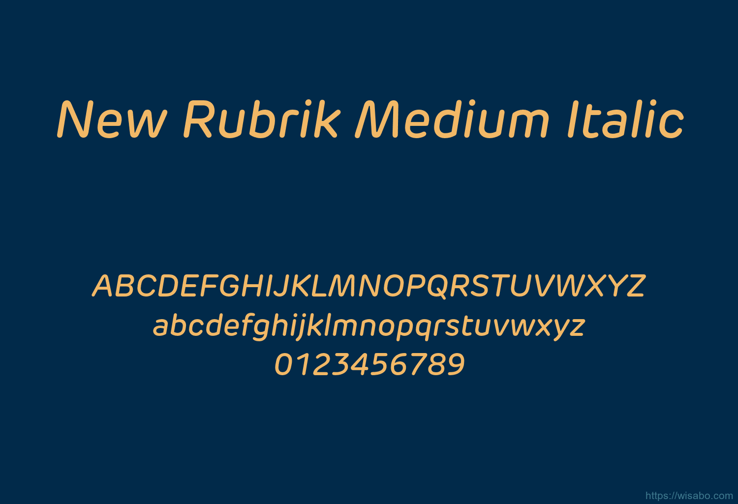 New Rubrik Medium Italic