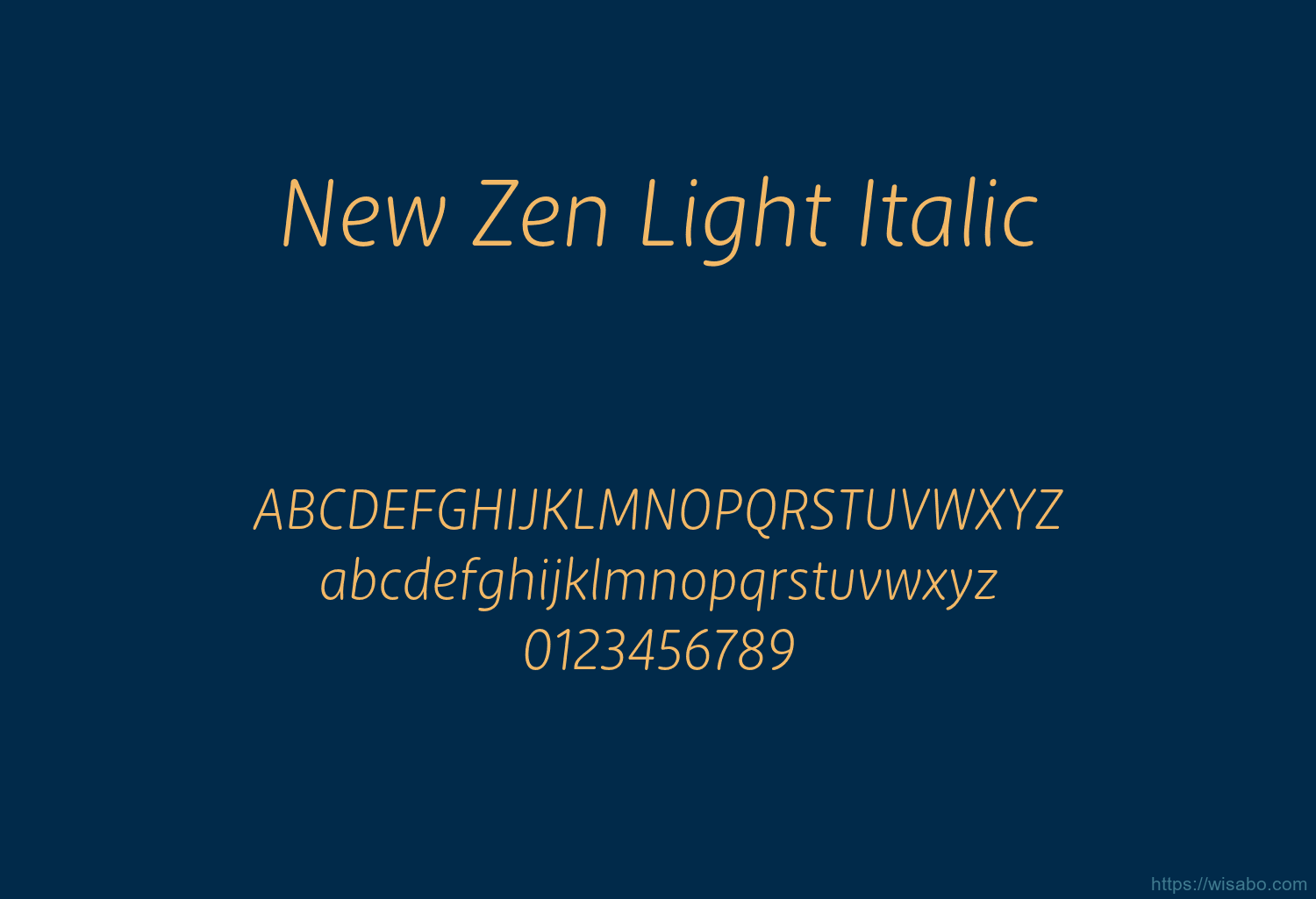 New Zen Light Italic