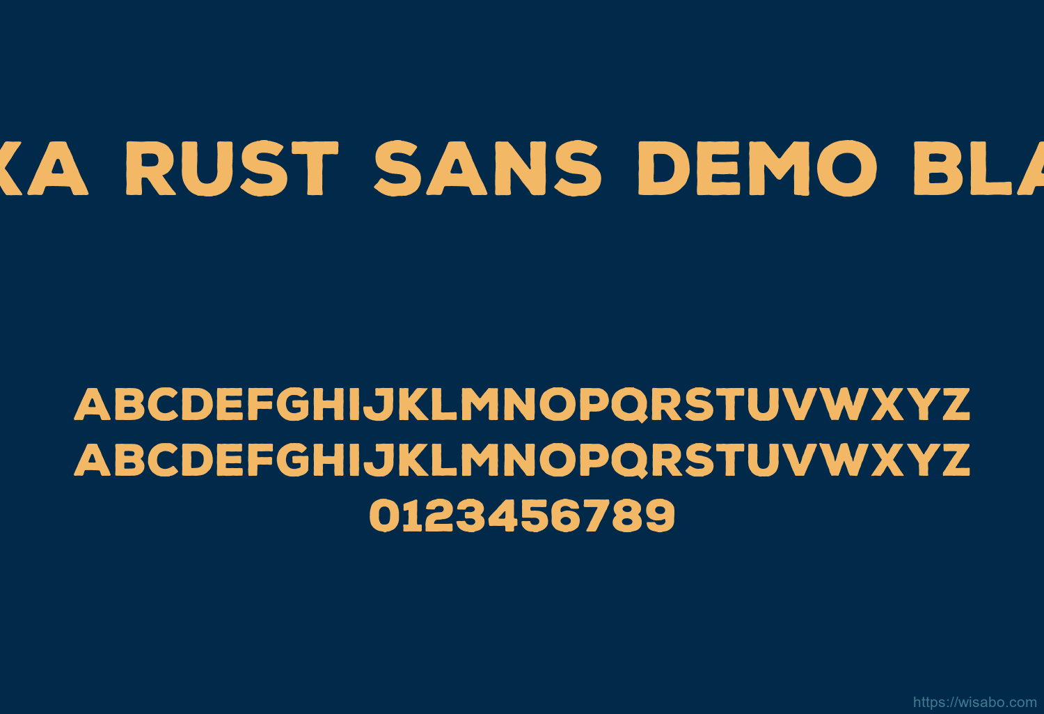 Nexa Rust Sans Demo Black