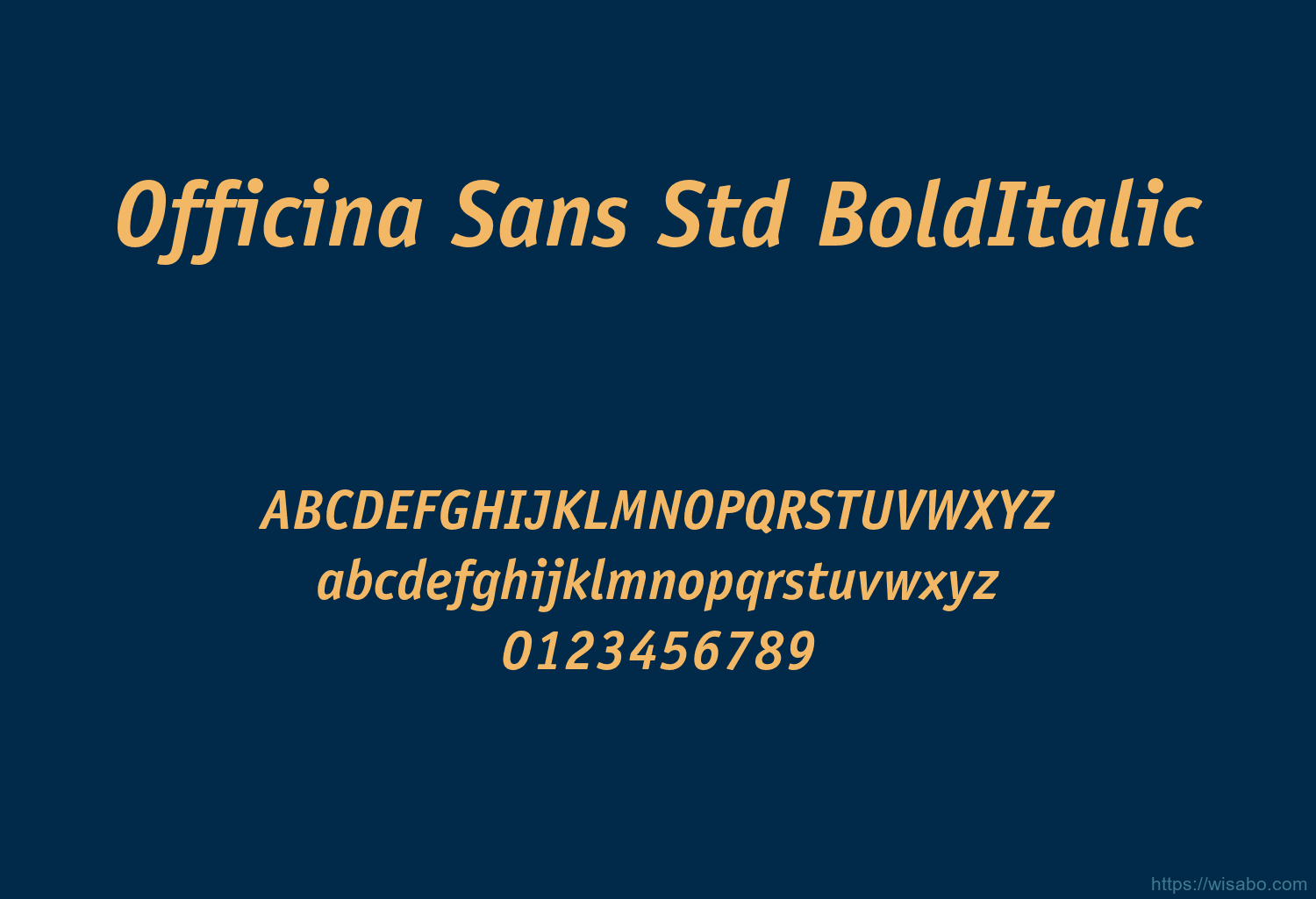 Officina Sans Std BoldItalic