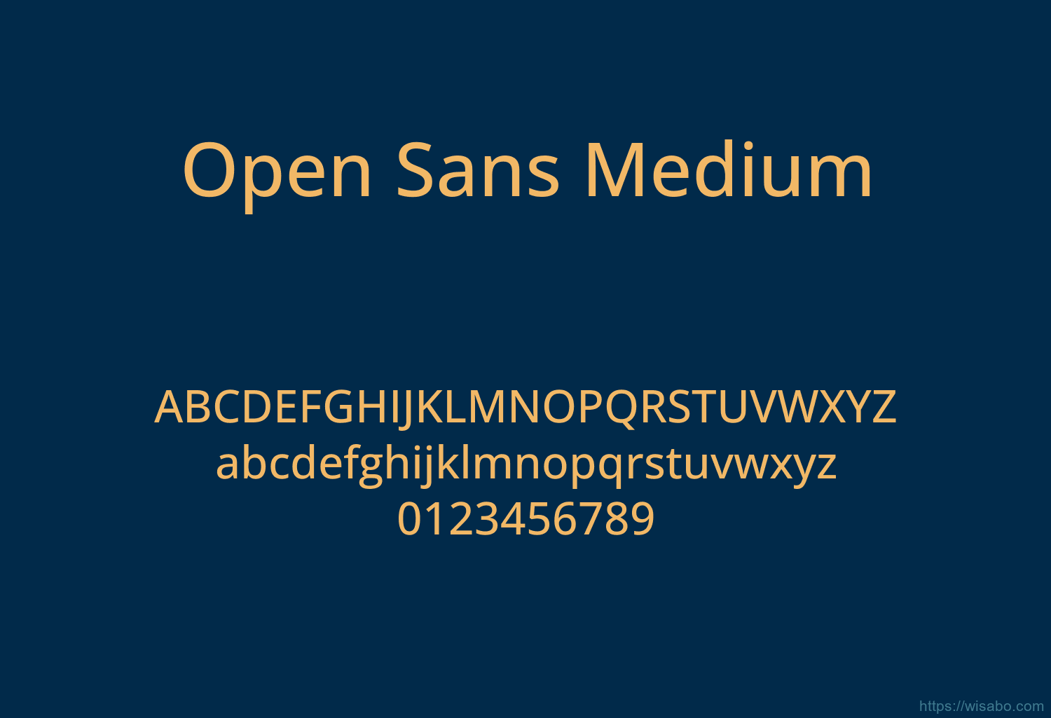 Open Sans Medium