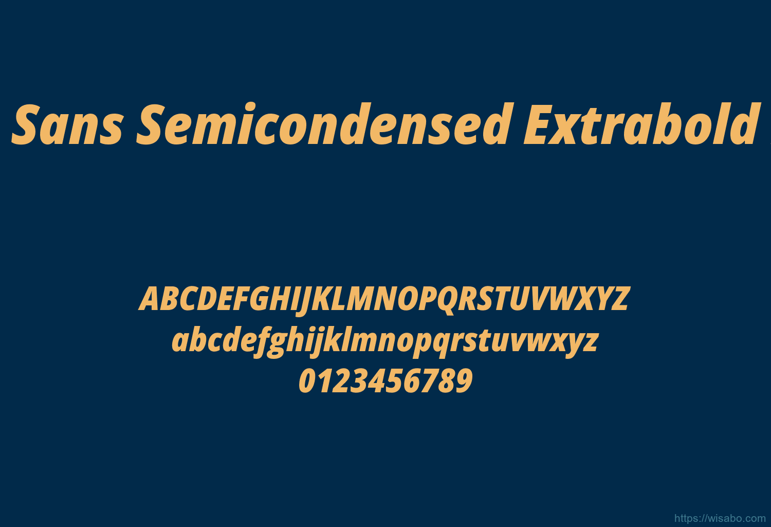 Open Sans Semicondensed Extrabold Italic Open Sans Semicondensed Extrabold Italic