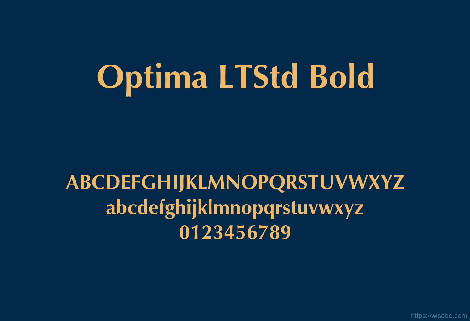 Optima LTStd Bold