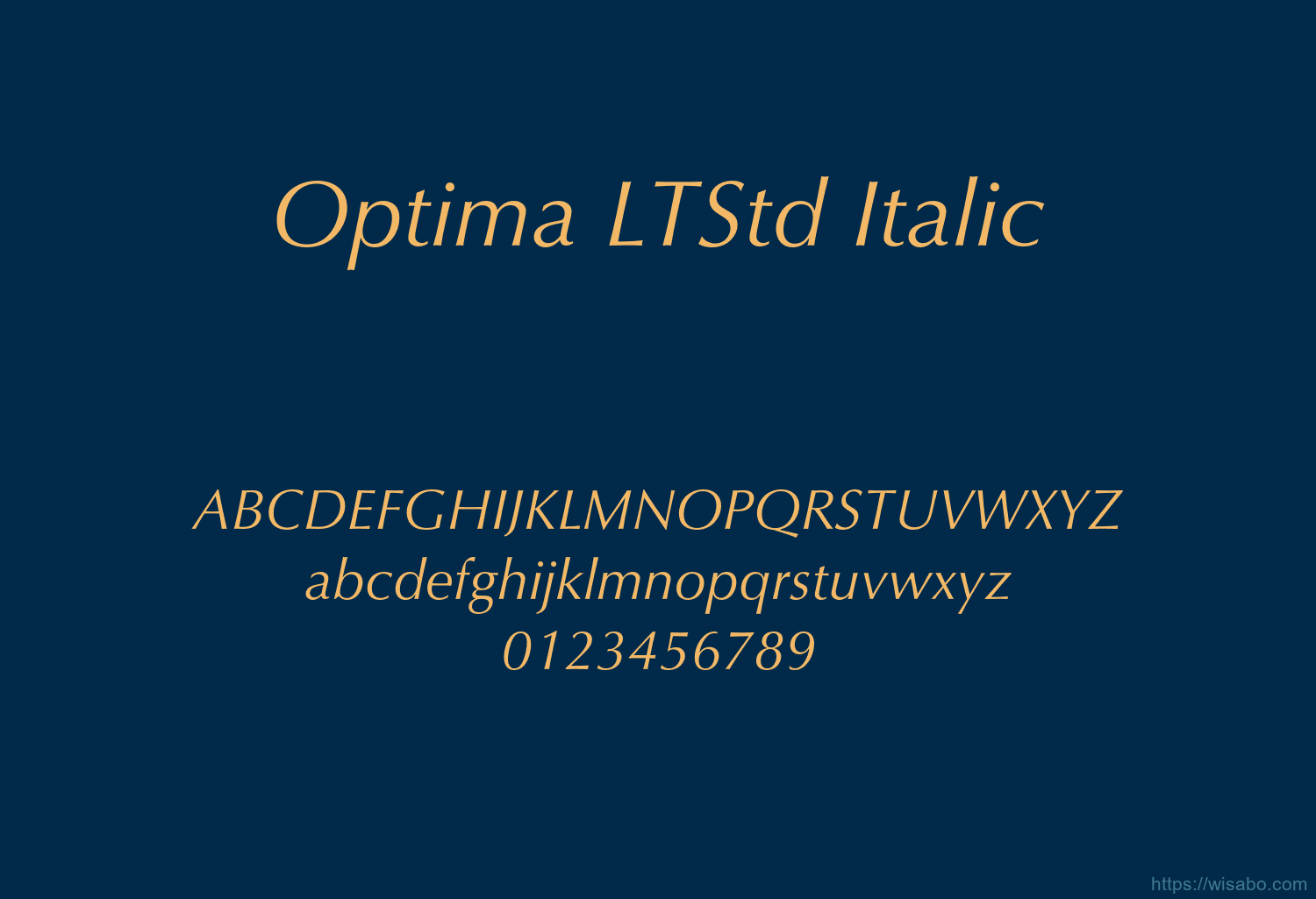 Optima LTStd Italic