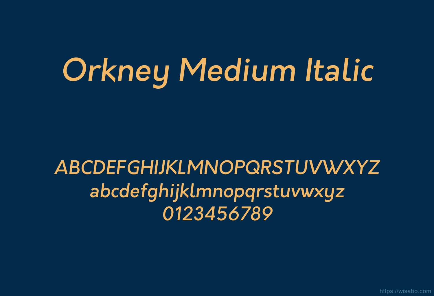 Orkney Medium Italic