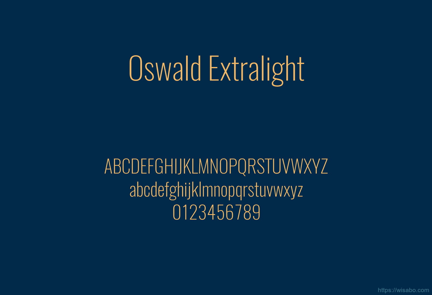 Oswald Extralight