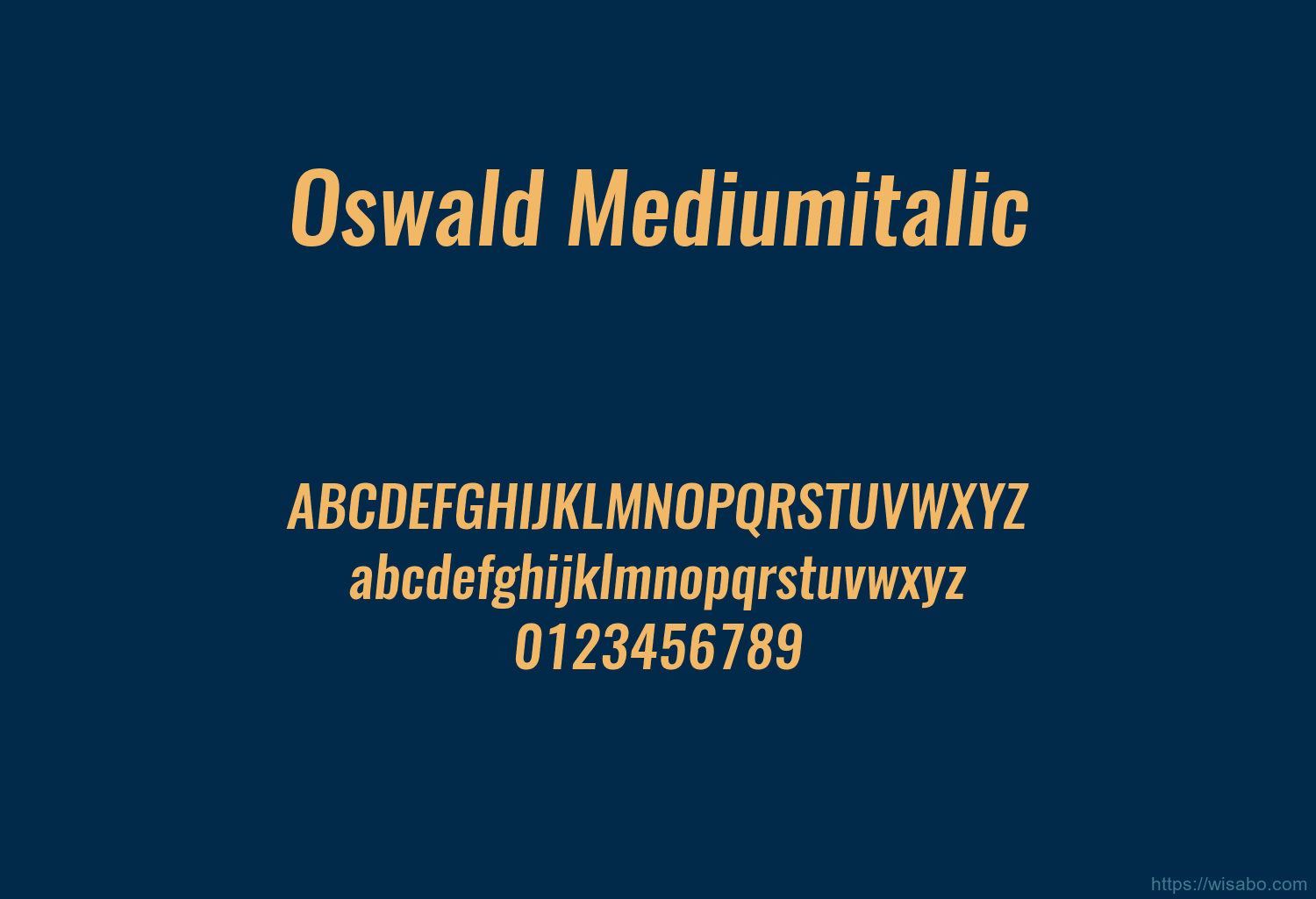 Oswald Mediumitalic Font Free Download [ttf - otf] | Wisabo Fonts