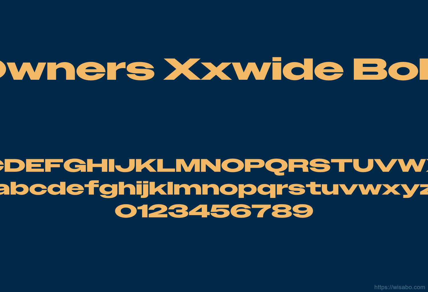 Owners Xxwide Bold