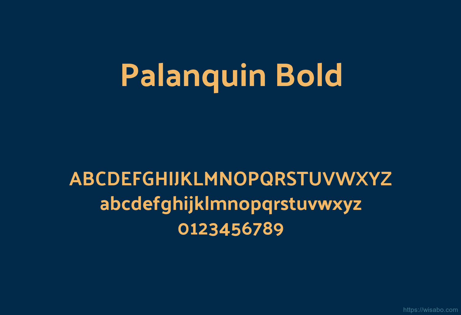 Palanquin Bold