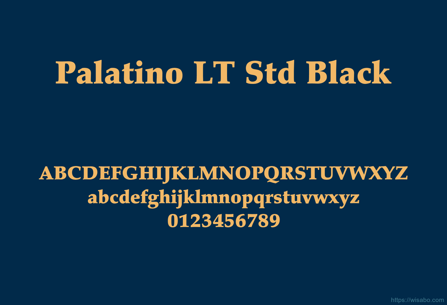 Palatino LT Std Black