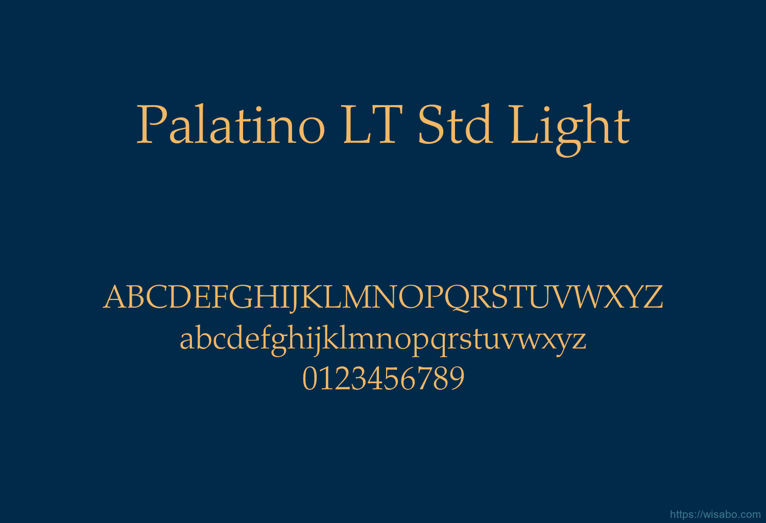 Palatino LT Std Light