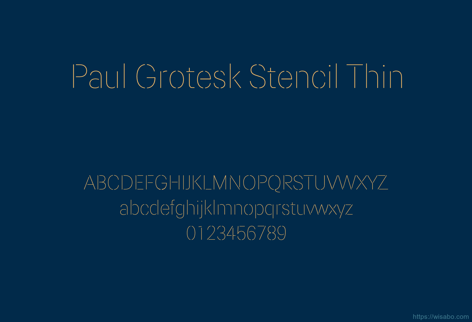 Paul Grotesk Stencil Thin