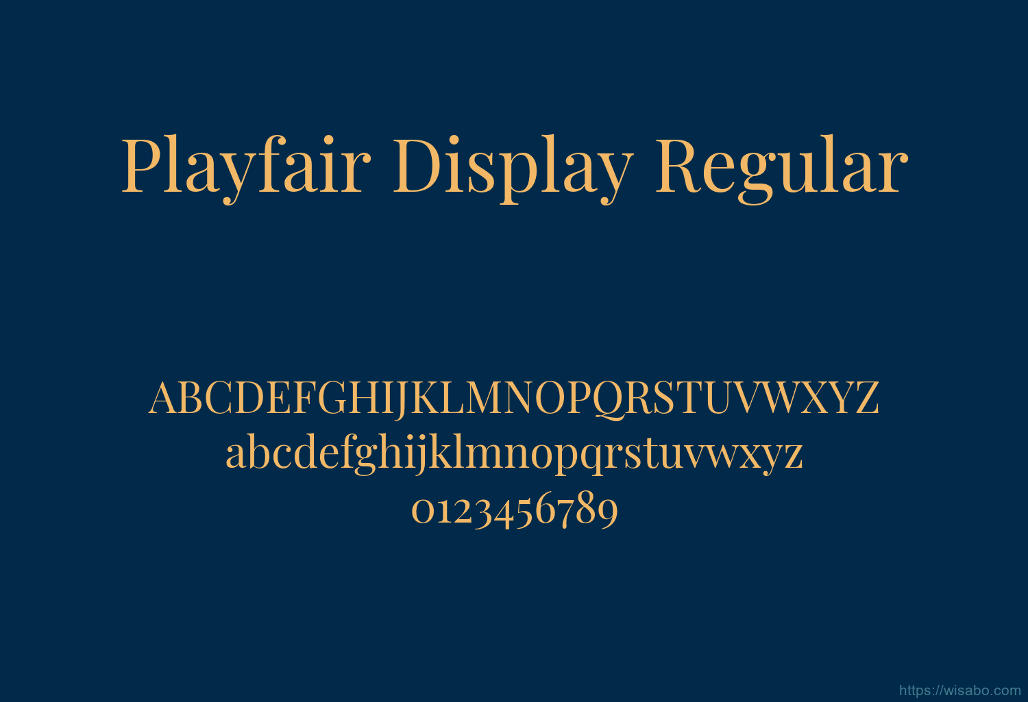 Playfair Display Regular
