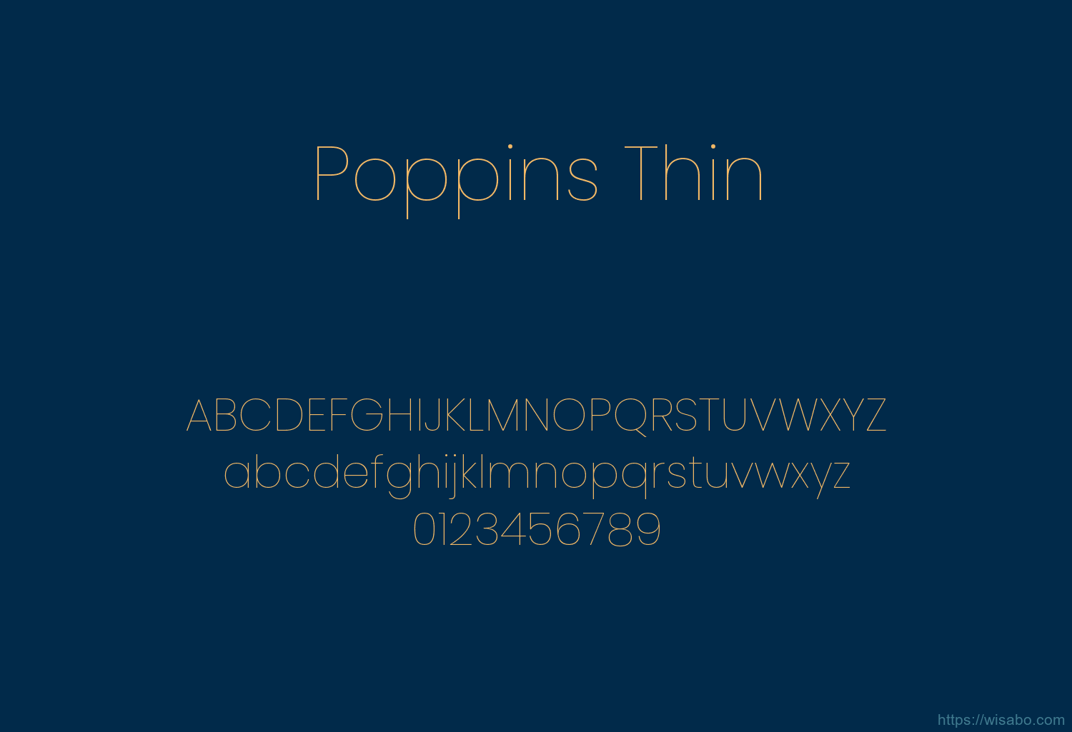 Poppins Thin