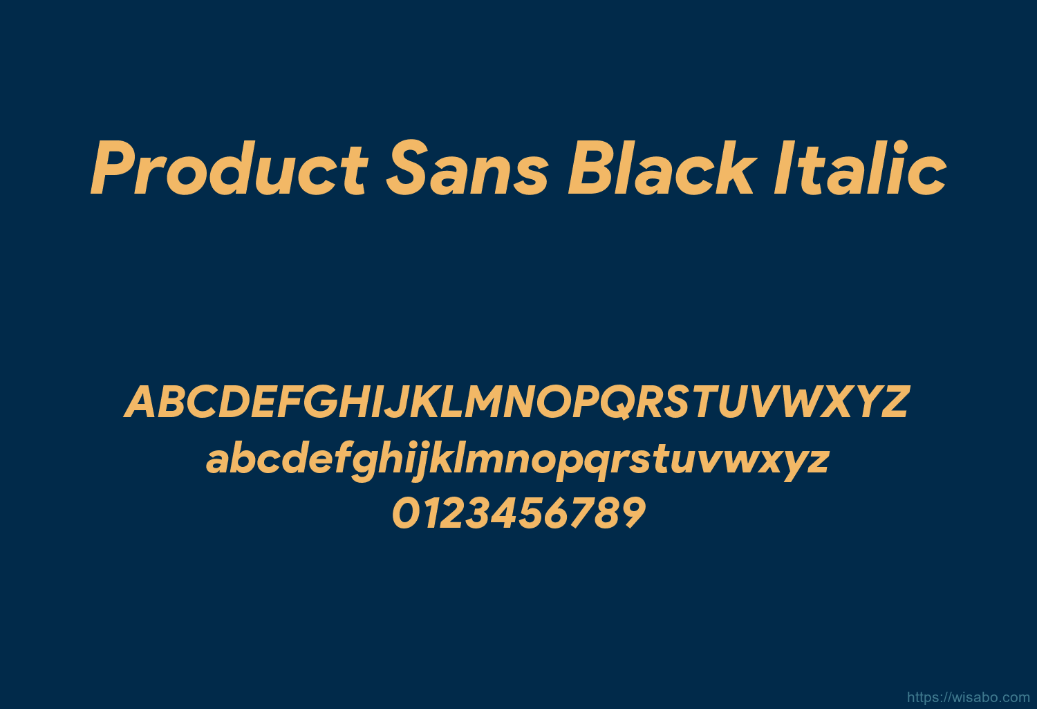 Product Sans Black Italic
