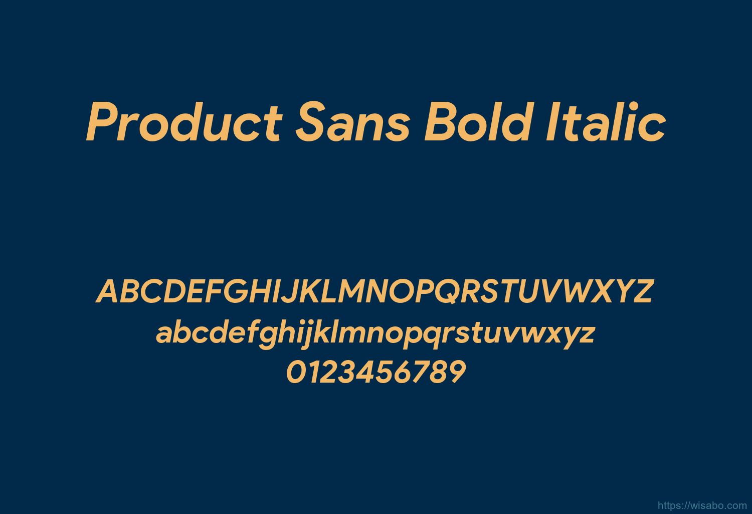 Product Sans Bold Italic