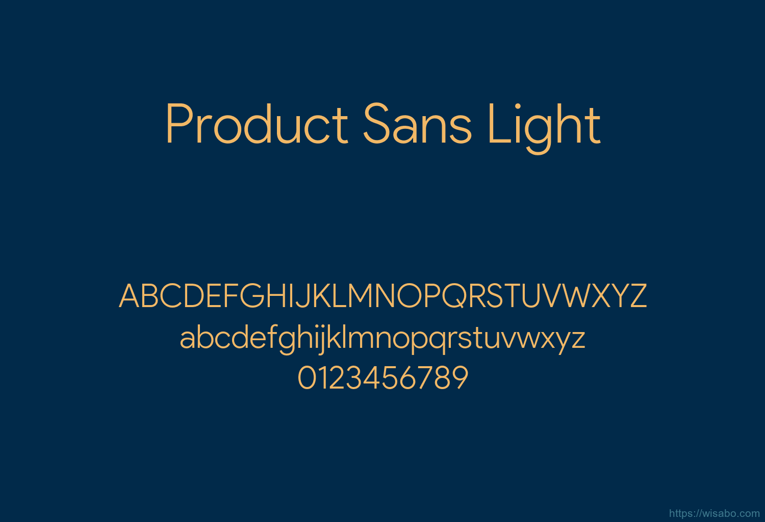 Product Sans Light