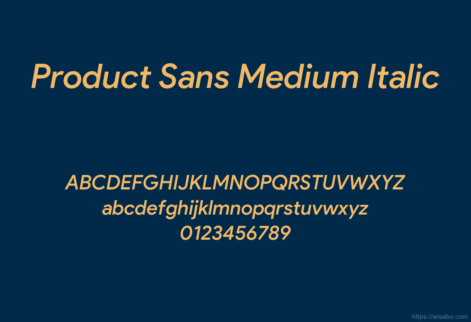 Product Sans Medium Italic