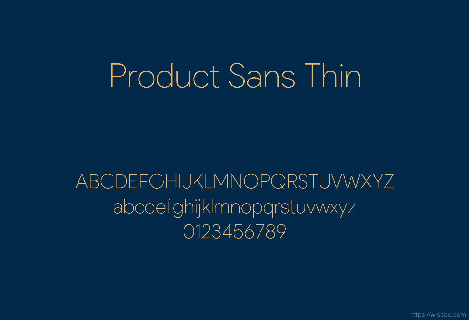 Product Sans Thin