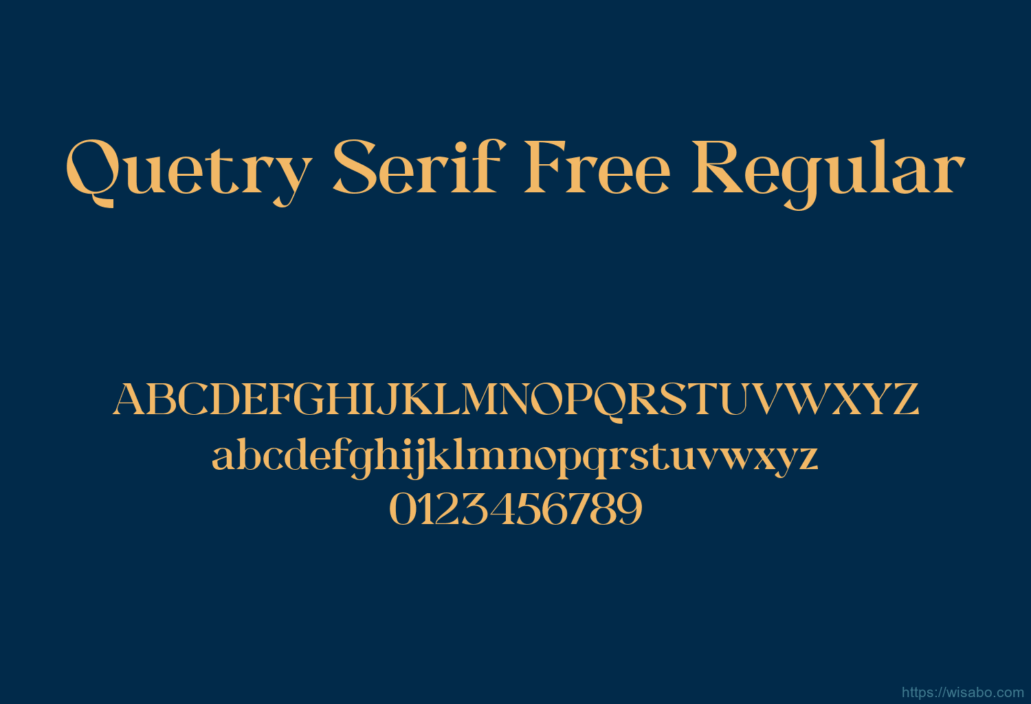 Quetry Serif Free Regular