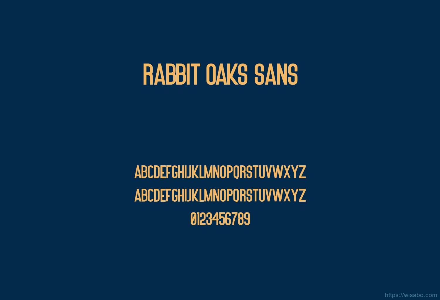 Rabbit Oaks Sans