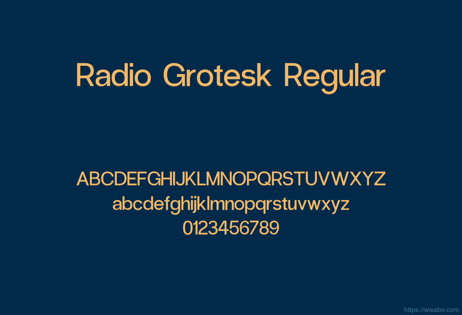 Radio Grotesk Regular