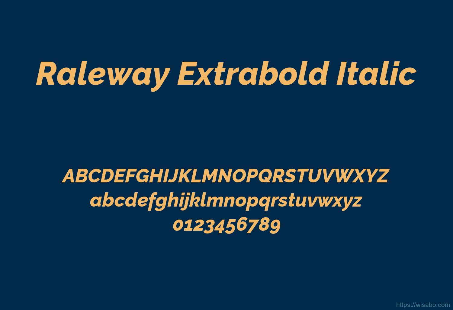 Raleway Extrabold Italic