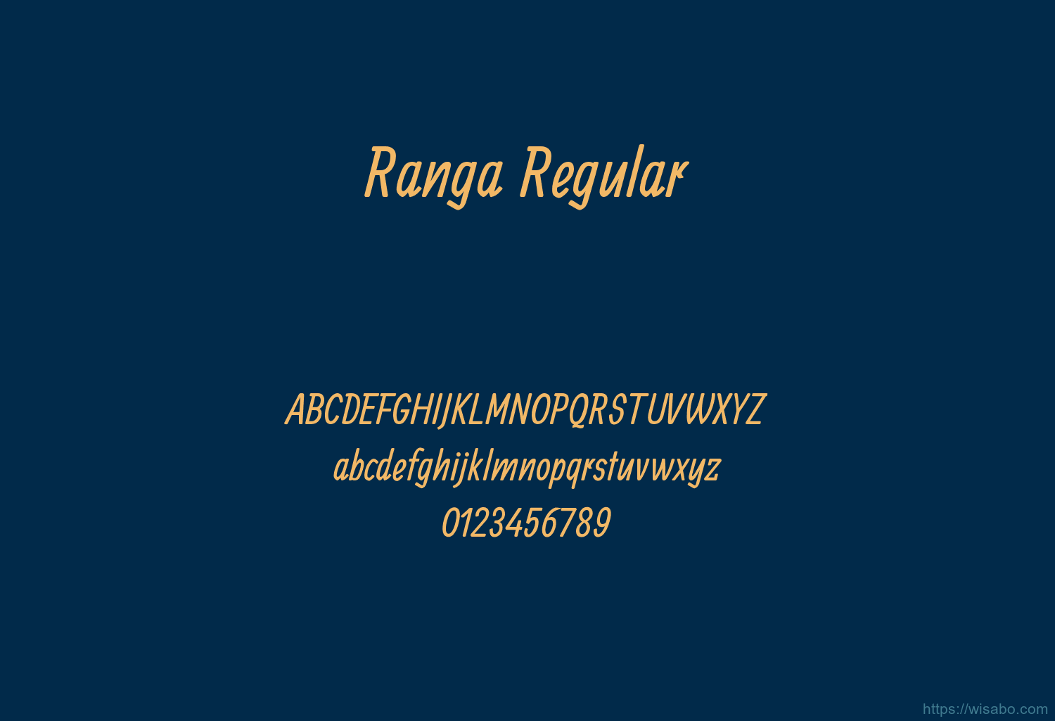 Ranga Regular Font Free Download [ttf - otf] | Wisabo Fonts