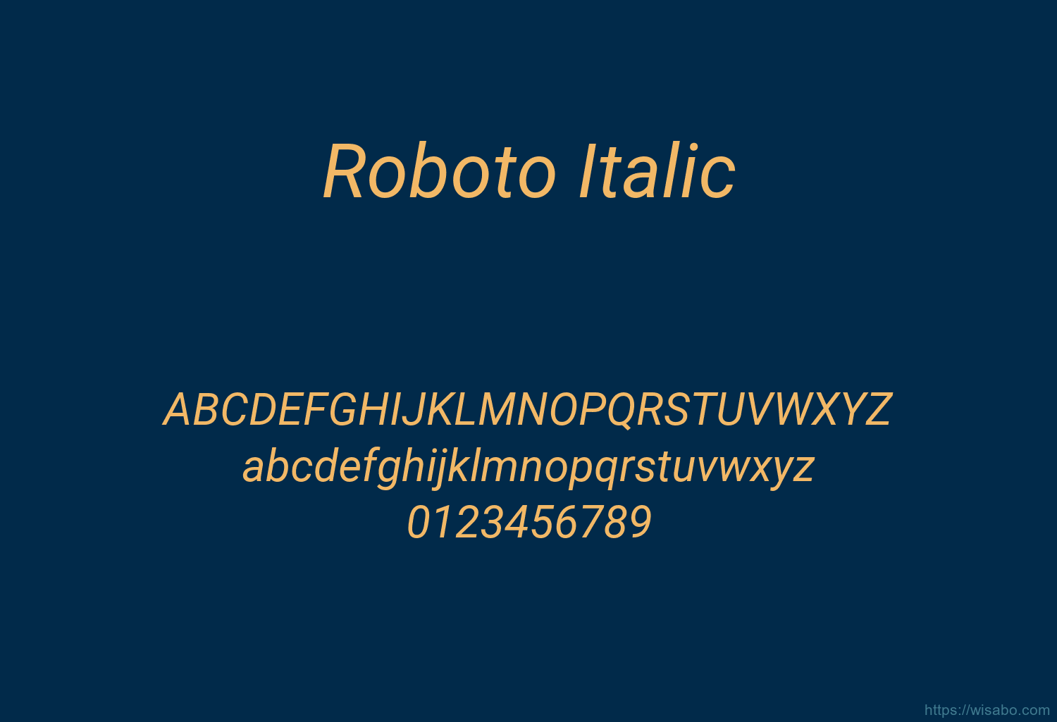 Roboto Italic
