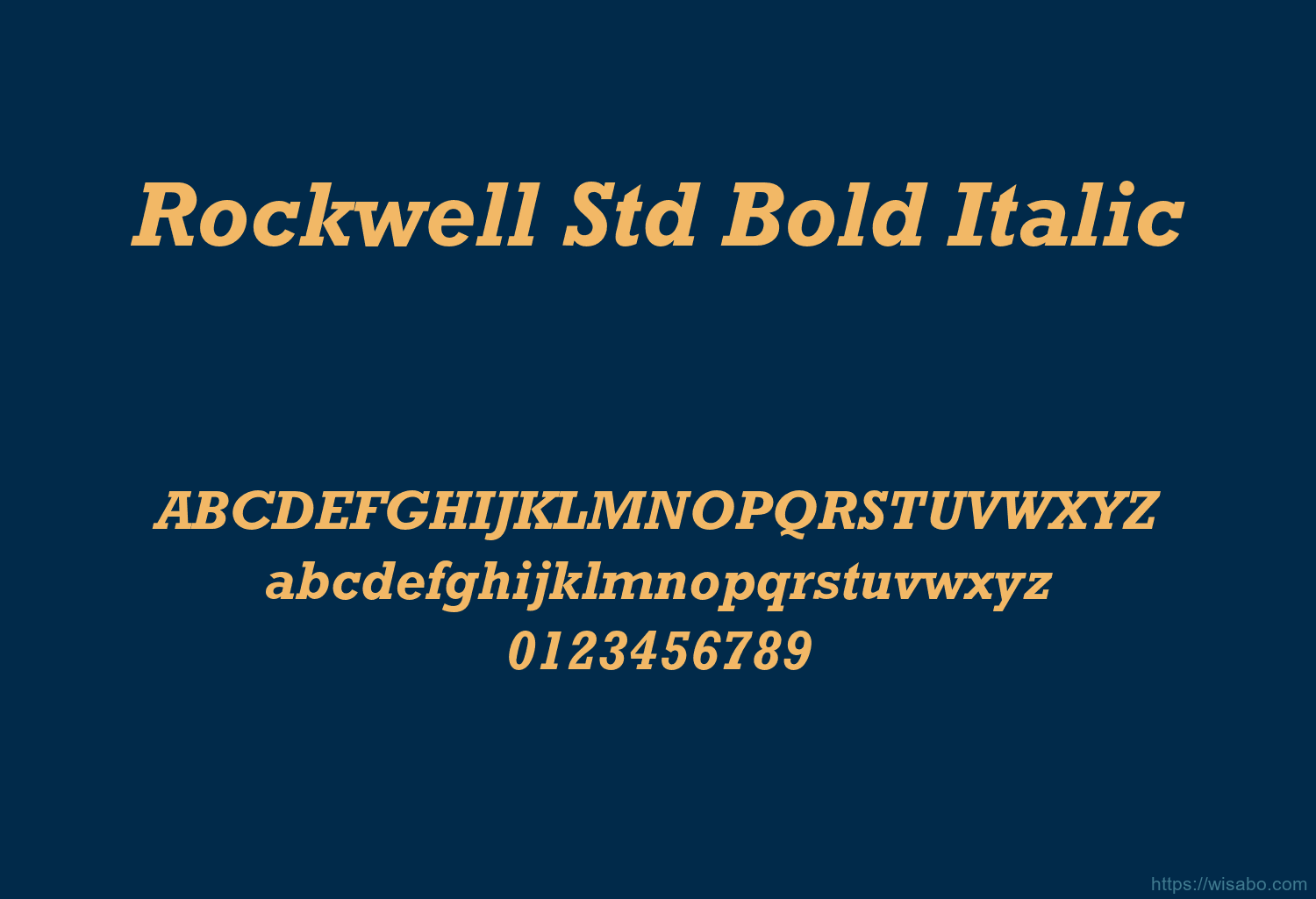 Rockwell Std Bold Italic