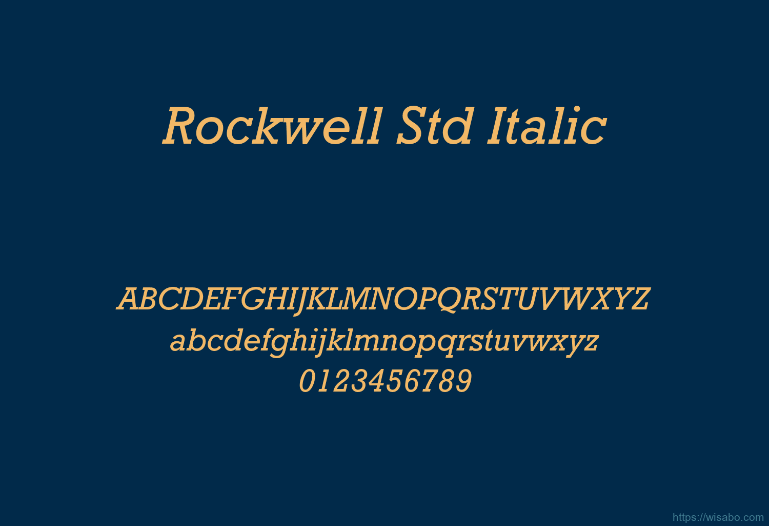 Rockwell Std Italic
