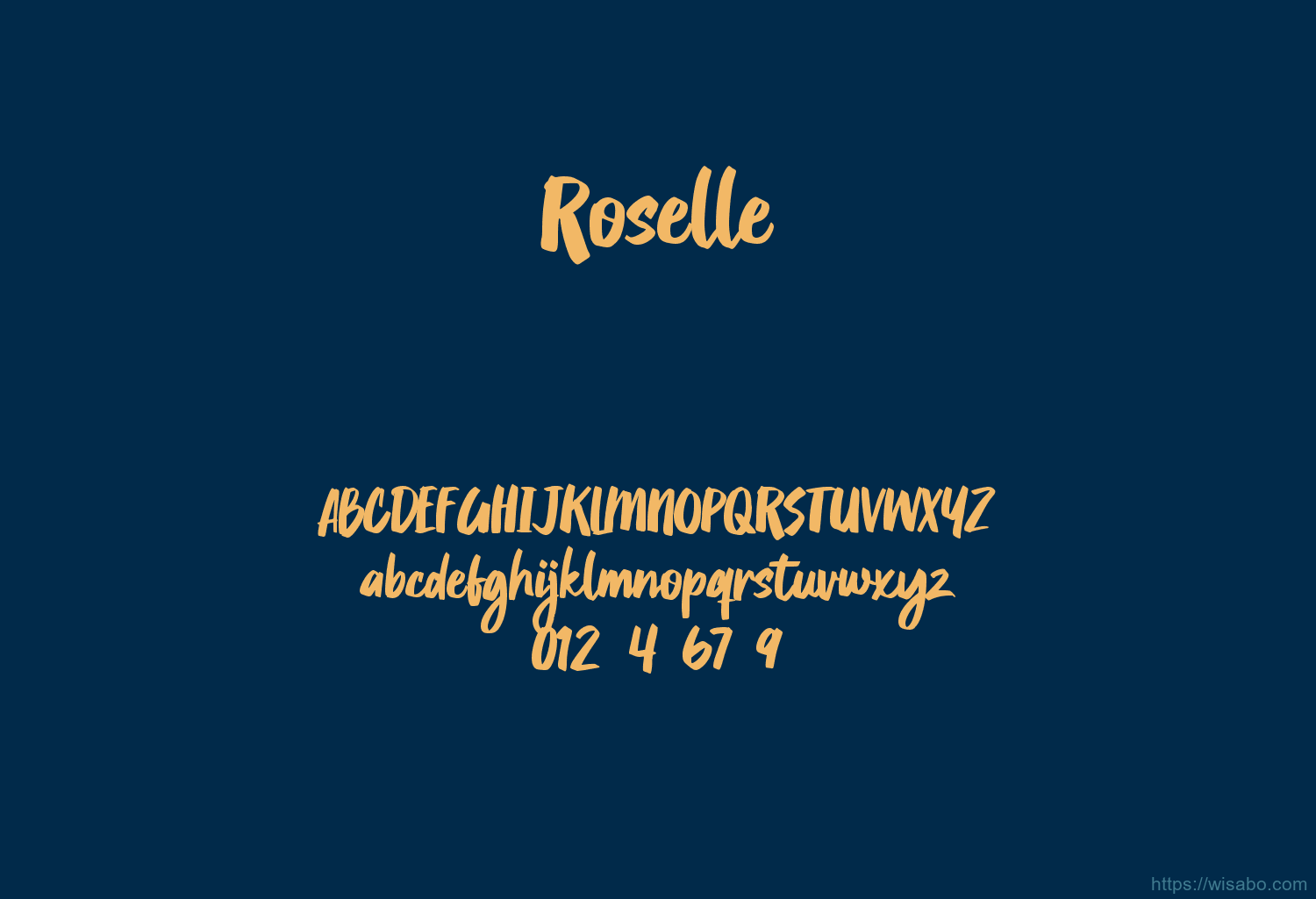 Roselle Font Free Download [ttf - otf] | Wisabo Fonts