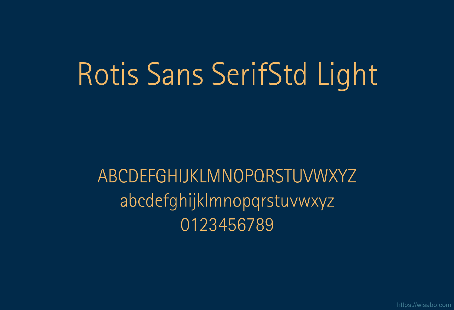 Rotis Sans SerifStd Light