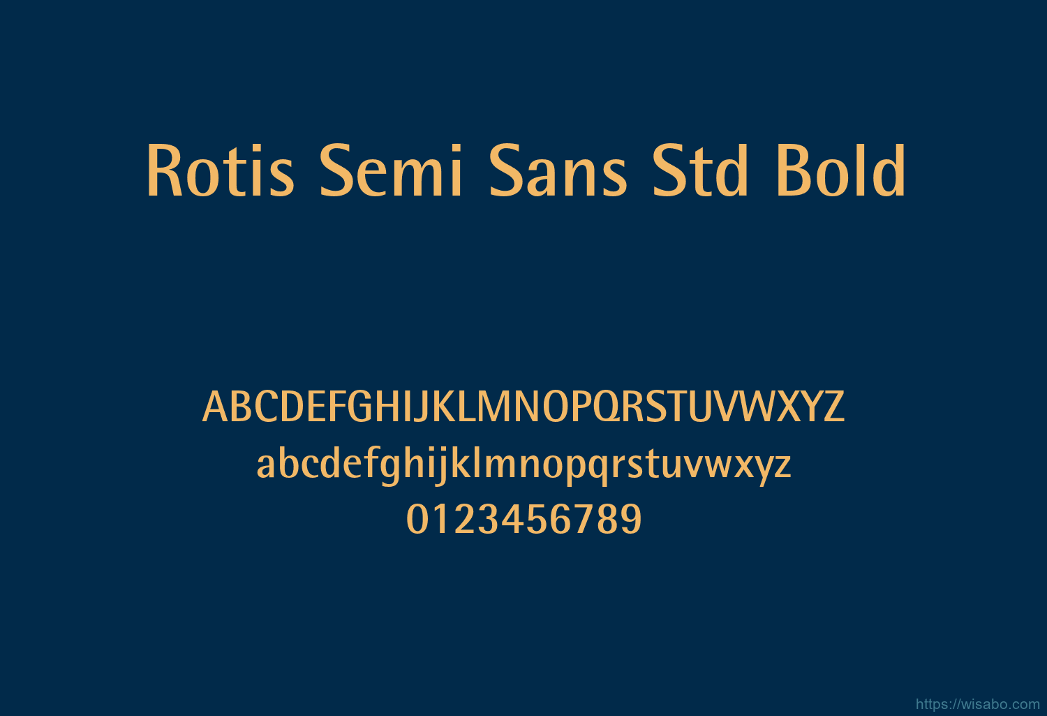 Rotis Semi Sans Std Bold