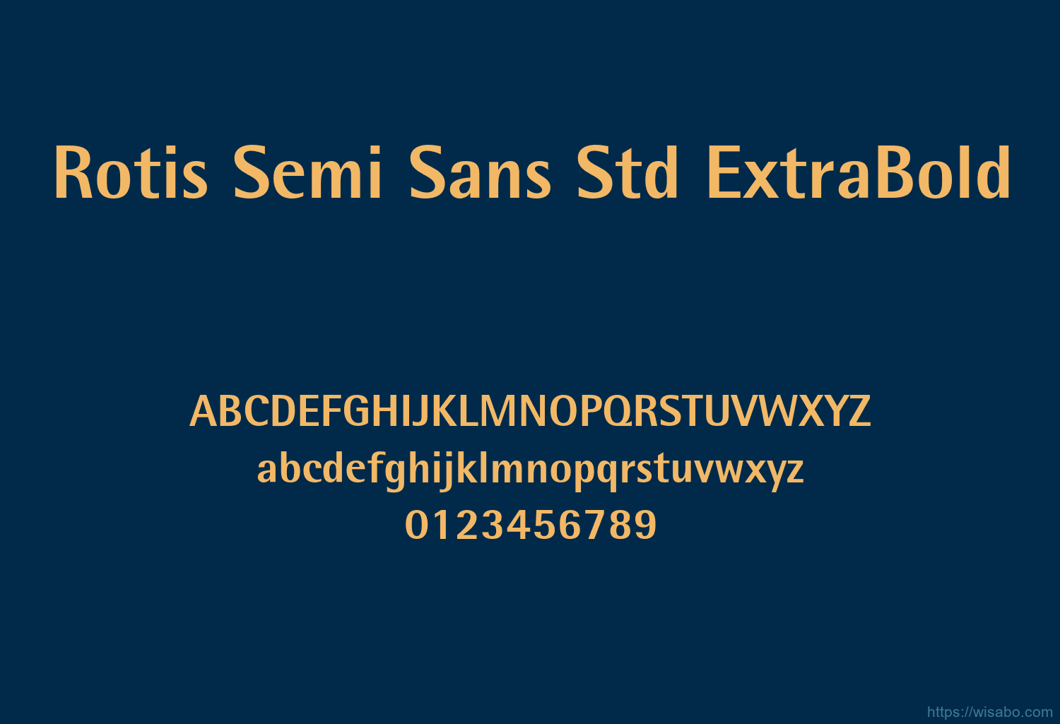 Rotis Semi Sans Std ExtraBold