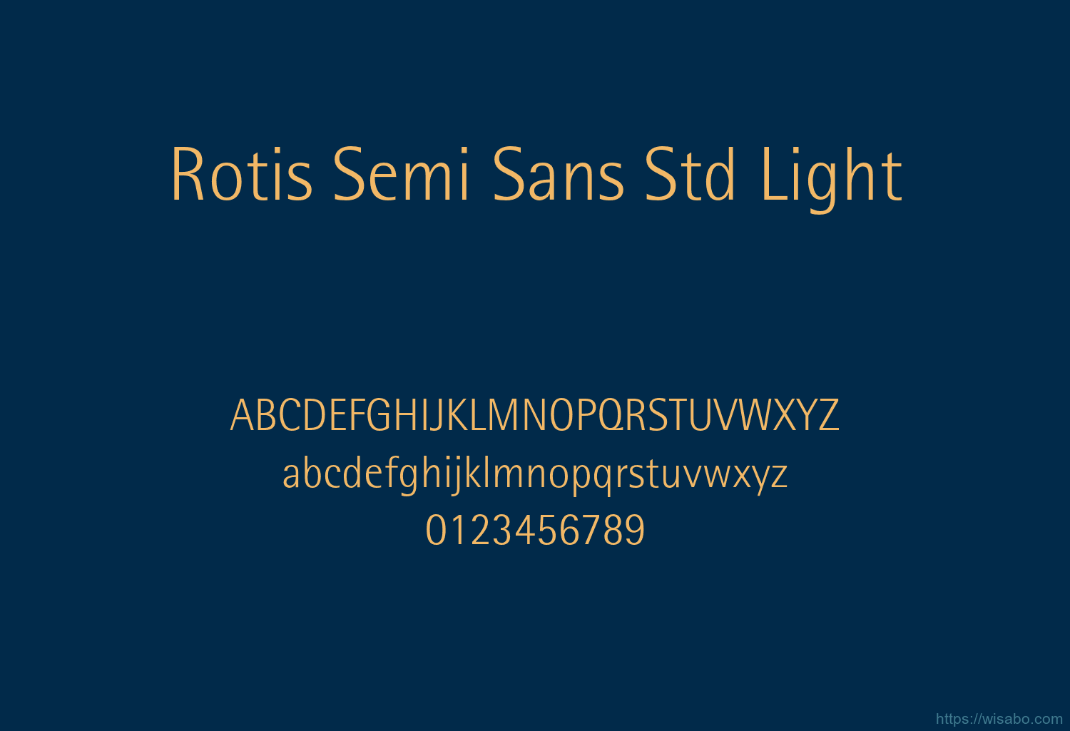 Rotis Semi Sans Std Light