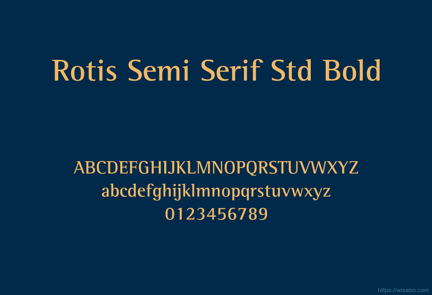 Rotis Semi Serif Std Bold