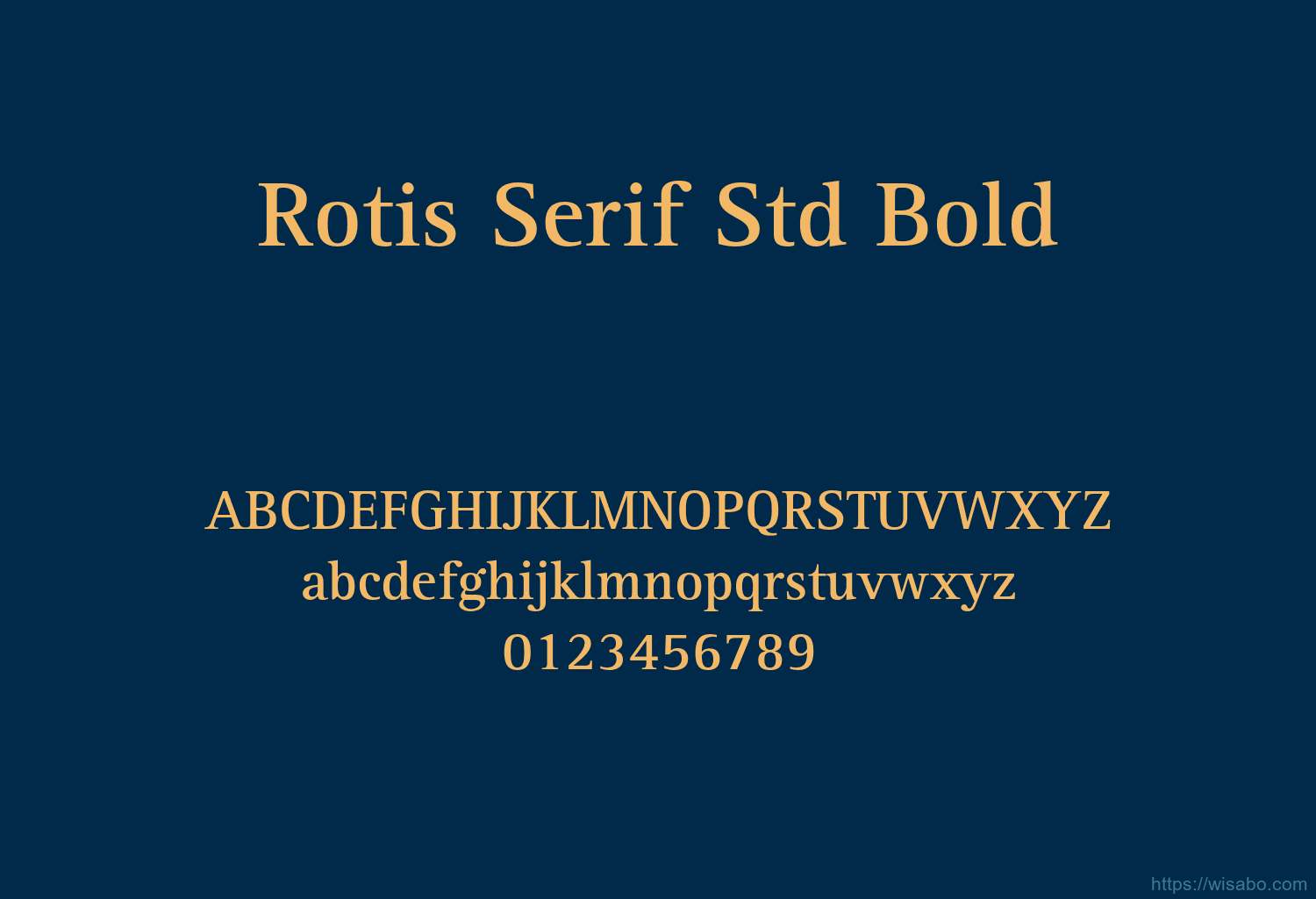 Rotis Serif Std Bold