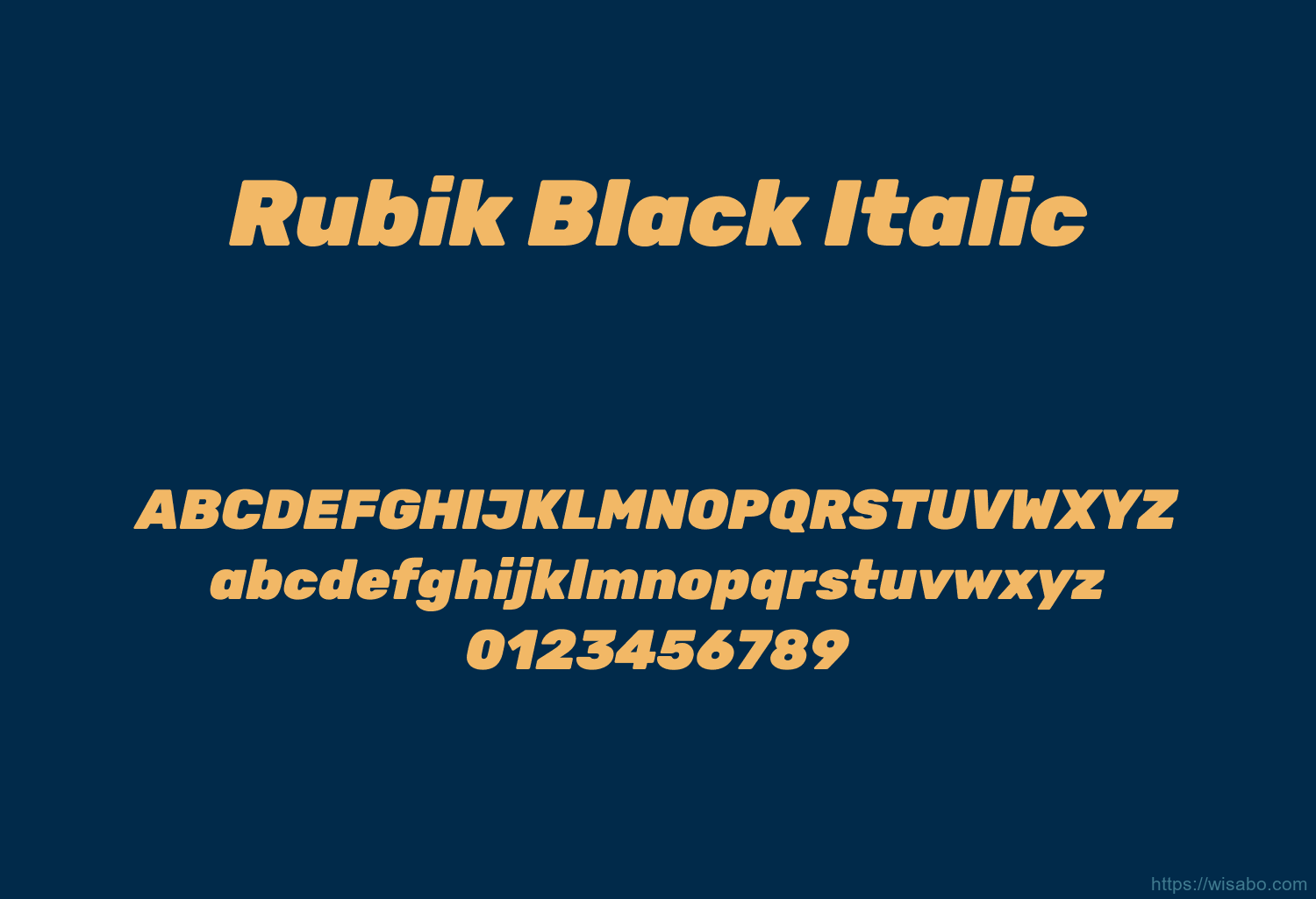 Rubik Black Italic