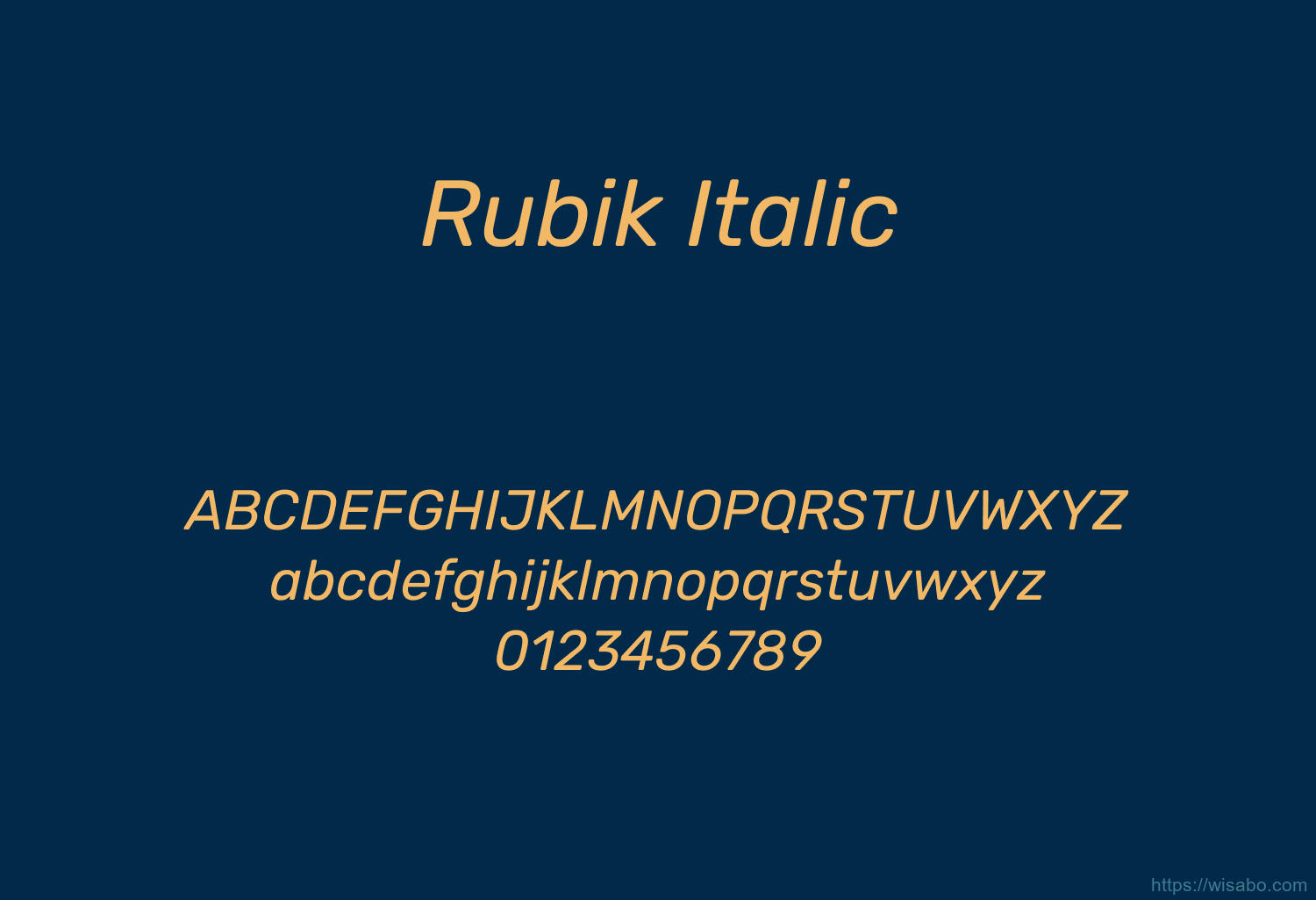 Rubik Italic Rubik Italic