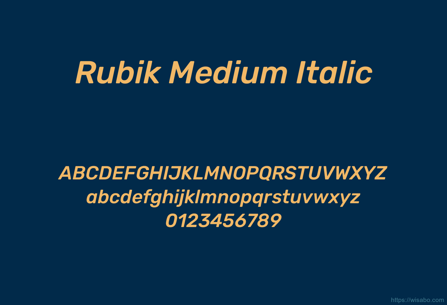 Rubik Medium Italic Rubik Medium Italic