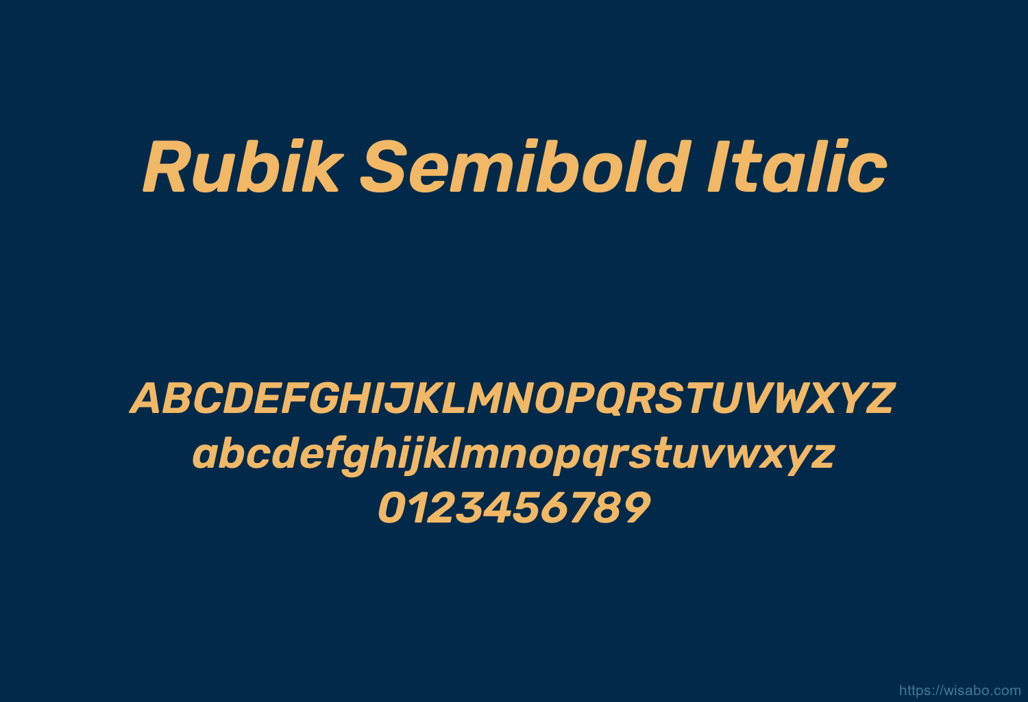 Rubik Semibold Italic Rubik Semibold Italic
