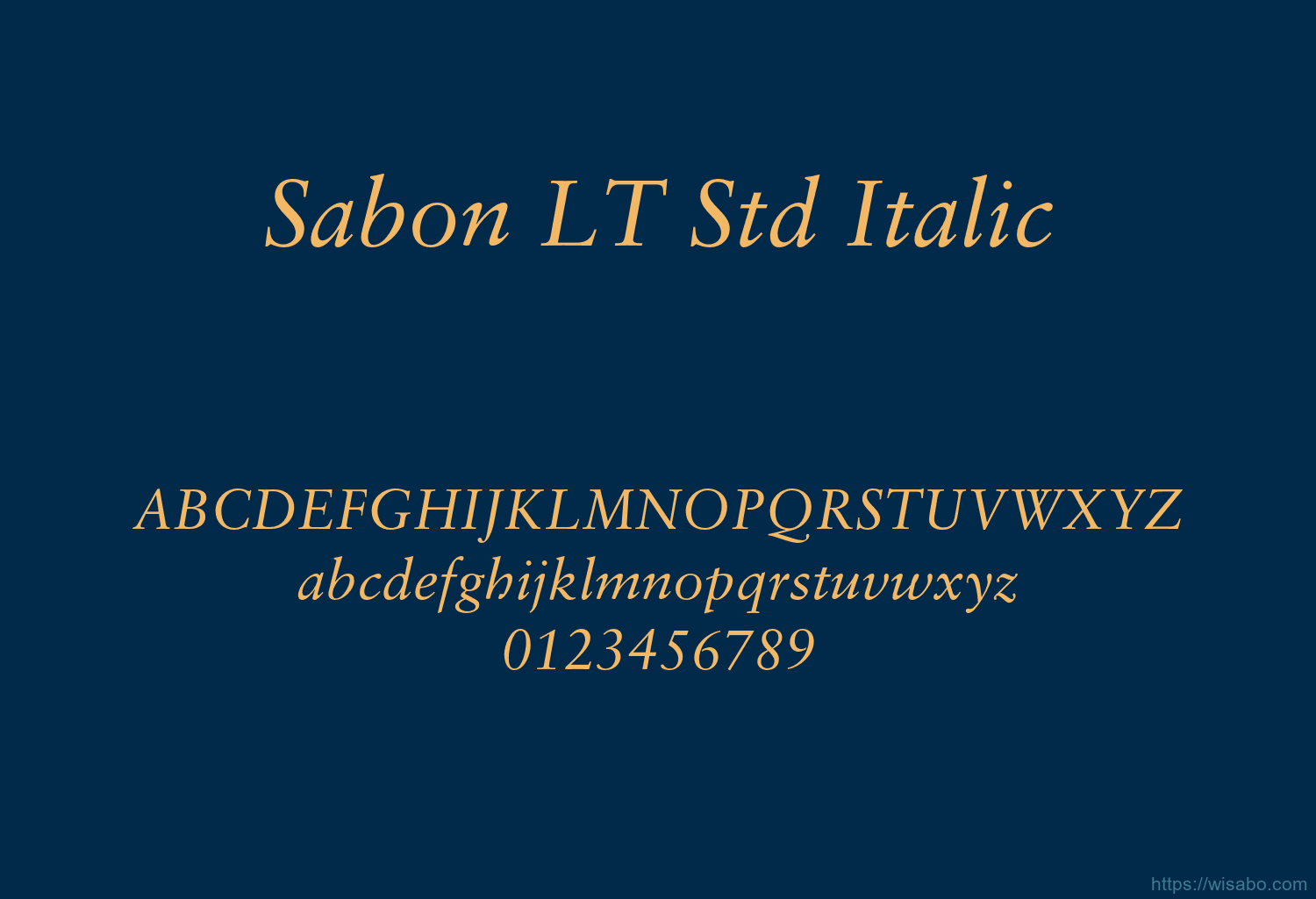 Sabon LT Std Italic