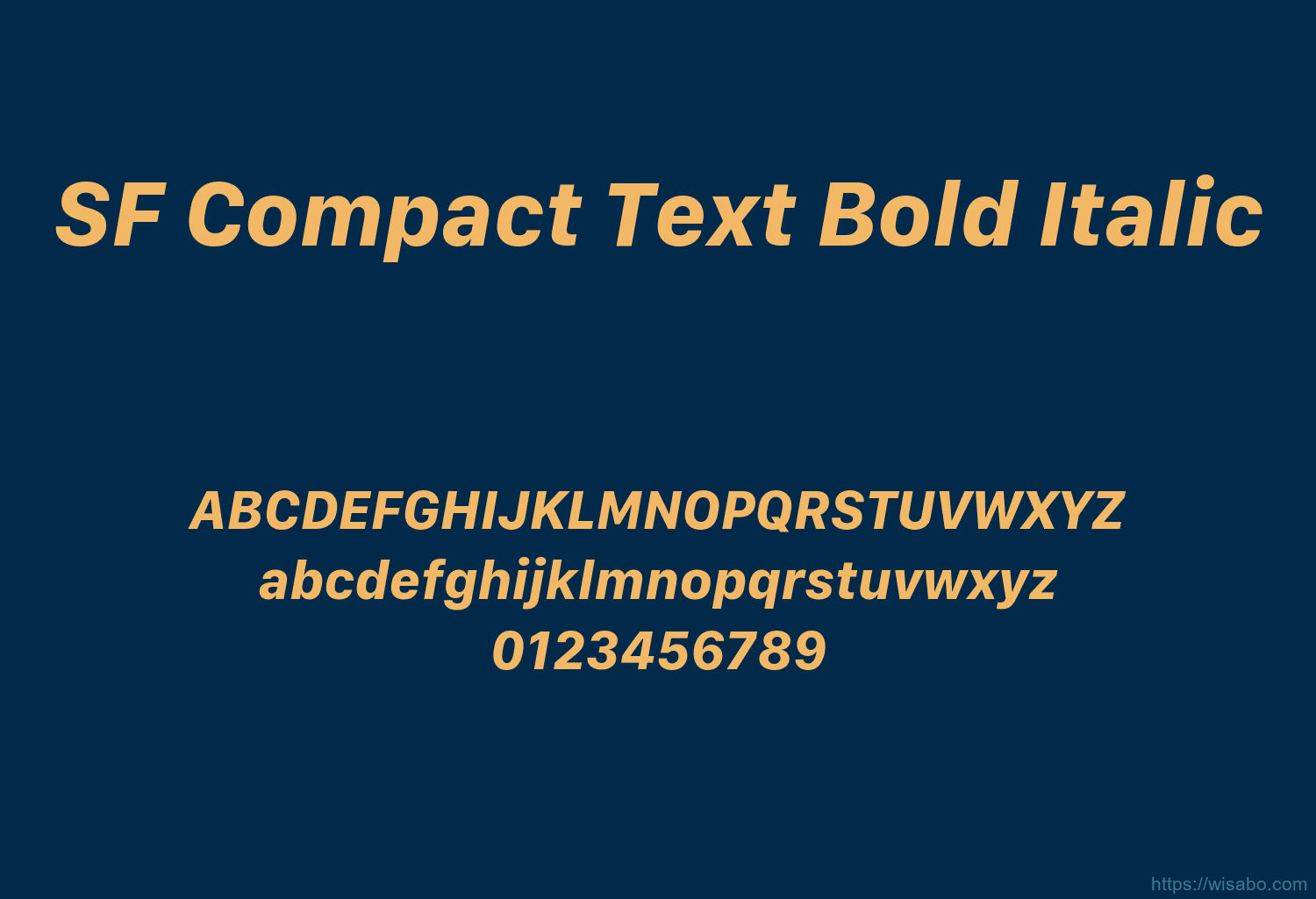 SF Compact Text Bold Italic