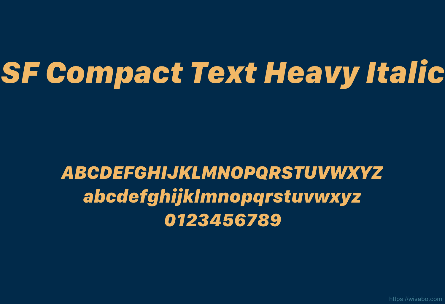 SF Compact Text Heavy Italic