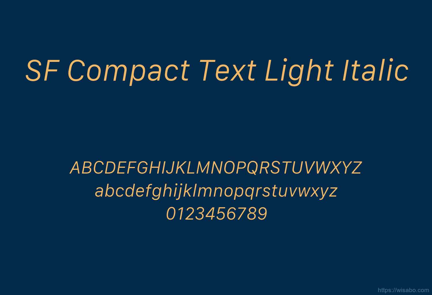 SF Compact Text Light Italic