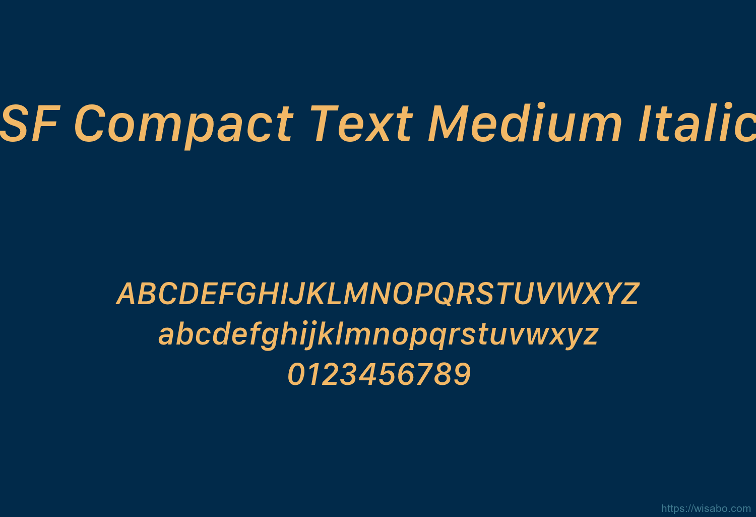 SF Compact Text Medium Italic
