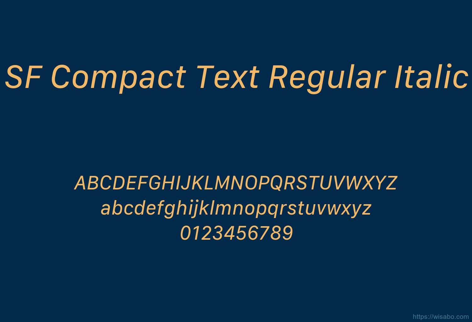 SF Compact Text Regular Italic