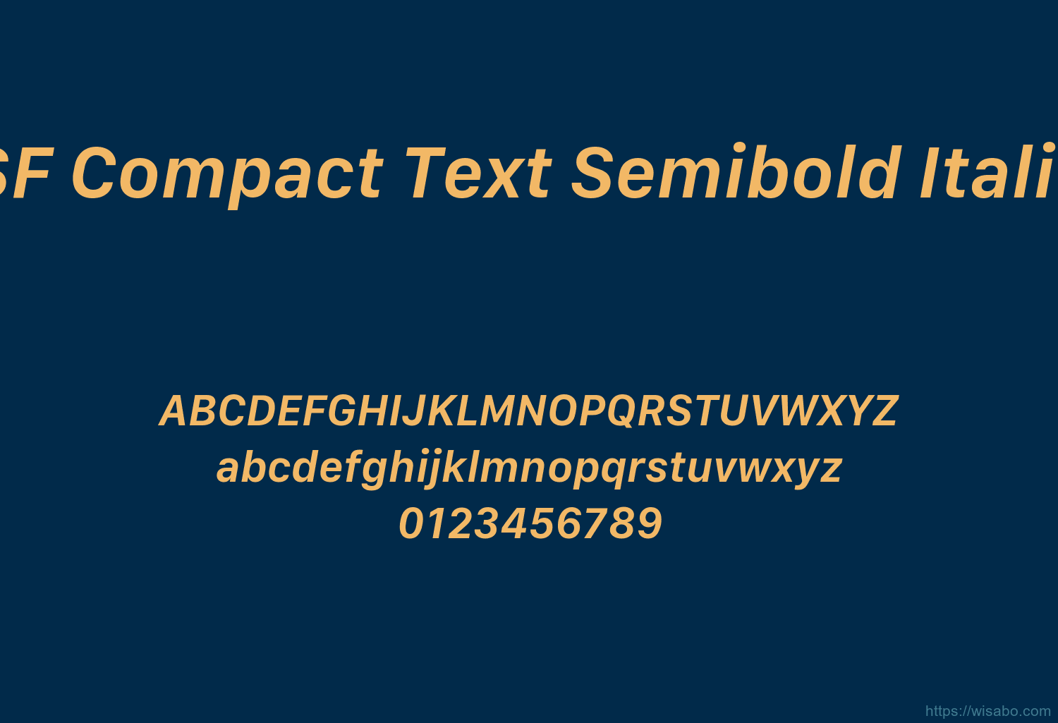 SF Compact Text Semibold Italic