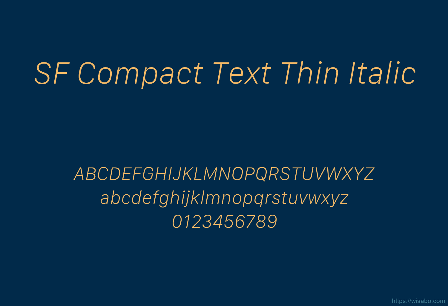 SF Compact Text Thin Italic